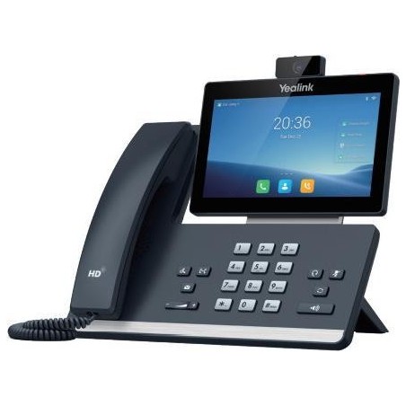 Yealink T58W - VoIP-Telefon mit Rufnummernanzeige - 10 Parteien Anruffunktion - SIP, SIP v2 - 16 Zeilen - Classic Gray - mit Ye
