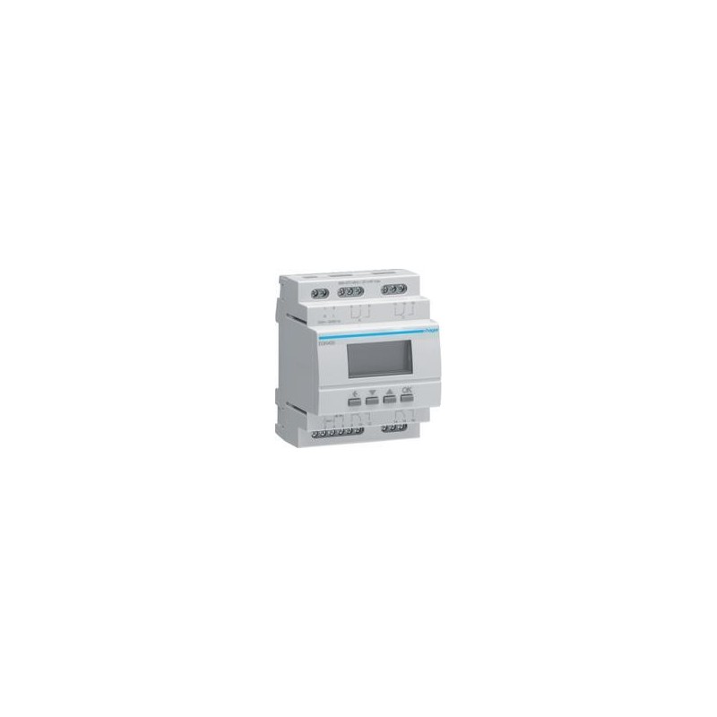 Hager Digitale Multifunktions- EGN400 Zeitschaltuhr m.Bluetooth 4-Kanal 1 (EGN400)