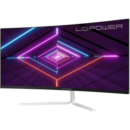 LC-Power LC-M34-UWQHD-100-C-V3 Computerbildschirm 86,4 cm (34" ) 3440 x 1440 Pixel UltraWide Quad HD LCD Weiß (LC-M34-UWQHD-100