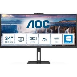 AOC Value-line CU34V5CW/BK 86,4 cm 86,40cm (34") Curved TFT Energieklasse G (CU34V5CW/BK)