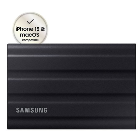 Samsung T7 Shield MU-PE4T0S - SSD - verschlüsselt - 4 TB - extern (tragbar) - PCs, Macs, Android-Geräte, Smart TVs - USB 3.2 Ge