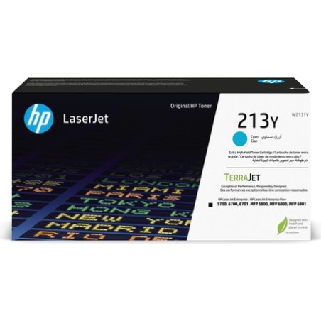 HP 213Y - Besonders hohe Ergiebigkeit - Cyan - original - LaserJet - Tonerpatrone (W2131Y) - für Color LaserJet Enterprise 5700
