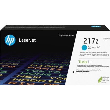 HP 217Z - Ultra High Yield - Cyan - original - LaserJet - Tonerpatrone (W2171Z) - für Color LaserJet Enterprise MFP 6800dn