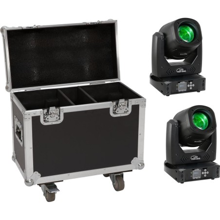 EUROLITE Set 2x LED TMH-B90 + Case mit Rollen (20000930)