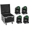 EUROLITE Set 4x LED TMH-B90 + Case mit Rollen (20000931)