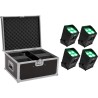 EUROLITE Set 4x AKKU UP-4 Entry QCL Spot QuickDMX + Case (20000936)