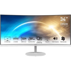 MSI Pro MP341CQW 86,4 cm (34" ) 3440 x 1440 Pixel UltraWide Quad HD Weiß (PRO MP341CQW)