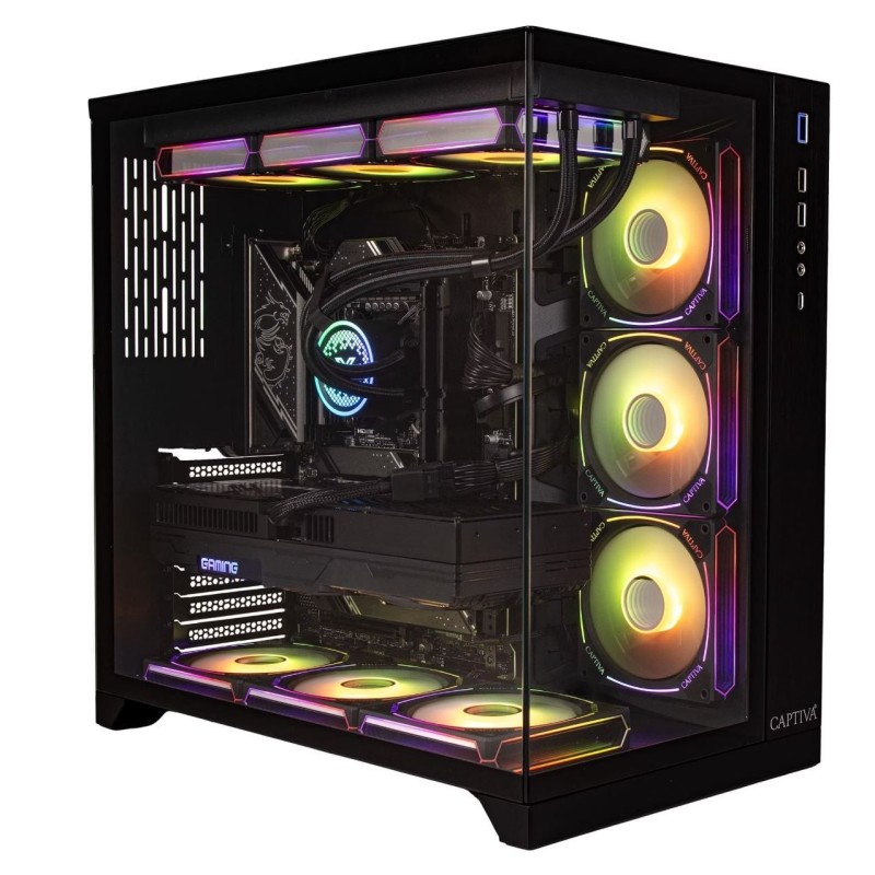 Captiva Advanced Gaming R99-457 Gaming PC (Ryzen 7 9850X3D, RTX 5060 Ti 16GB GDDR7, 32GB DDR5, 2TB SSD)
