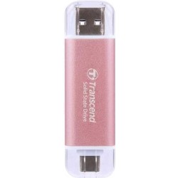 Transcend ESD310P - SSD - 1TB - extern (tragbar) - USB 3,2 Gen 2x1 (USB-C Steckverbinder) - pink (TS1TESD310P)