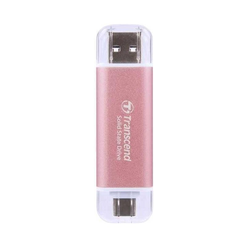 Transcend ESD310P - SSD - 1TB - extern (tragbar) - USB 3,2 Gen 2x1 (USB-C Steckverbinder) - pink (TS1TESD310P)