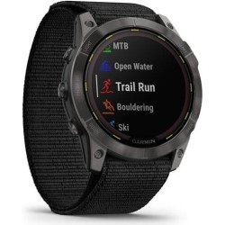 Garmin Smart watch Enduro 2 Solar Sapphire CarbonGrey DLC Titanium/Black UltraFit (010-02754-01)