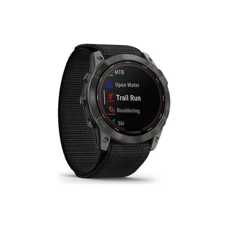 Garmin Smart watch Enduro 2 Solar Sapphire CarbonGrey DLC Titanium/Black UltraFit (010-02754-01)