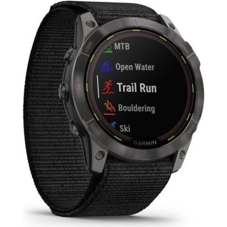 Garmin Smart watch Enduro 2 Solar Sapphire CarbonGrey DLC Titanium/Black UltraFit (010-02754-01)
