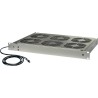 SCHROFF 10713-098 Lüftertafel - 19" Rack-Lüftereinsatz - 1HE - 6 Lüfter - Edelstahl