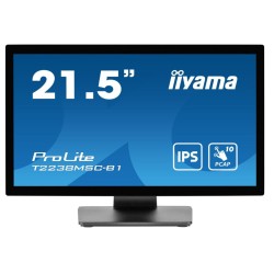 iiyama ProLite T2238MSC-B1, 54,6cm (21,5''), Projected Capacitive, Full HD, USB, Kit (USB), schwarz Touchmonitor (16:9), 54,6 c