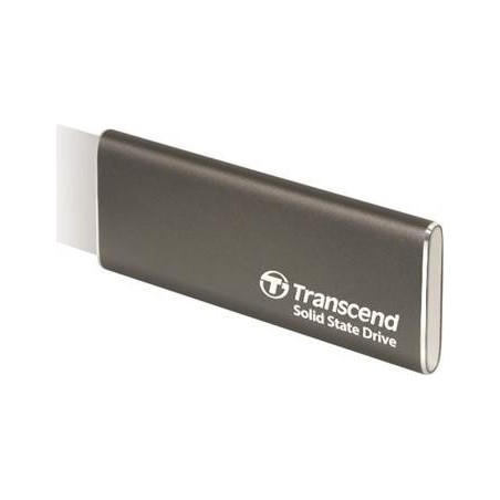 Transcend ESD265C - SSD - 500GB - extern (tragbar) (USB-C Steckverbinder) - 256-Bit-AES - Iron Gray (TS500GESD265C)