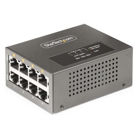 StarTech.com 4-Port Multi-Gigabit PoE++ Injector, 5/2,5G Ethernet (NBASE-T), PoE/PoE+/PoE++ (802,3af/802,3at/802,3bt), 160Watts
