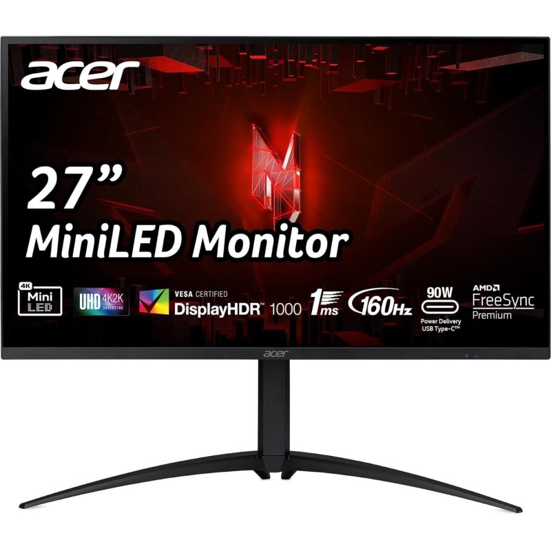 Acer Nitro XV275K P3biipruzx - XV5 Series - LED-Monitor - Gaming - 69 cm (27") - 3840 x 2160 4K - IPS - 1000 cd/m² - 200000:1 -