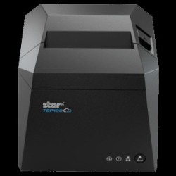 Star TSP143IV-UE SK, Linerless, CloudPRNT, 8 Punkte/mm (203dpi), Cutter, linerless, LTS, USB, Ethernet, Kit, grau Etikettendruc