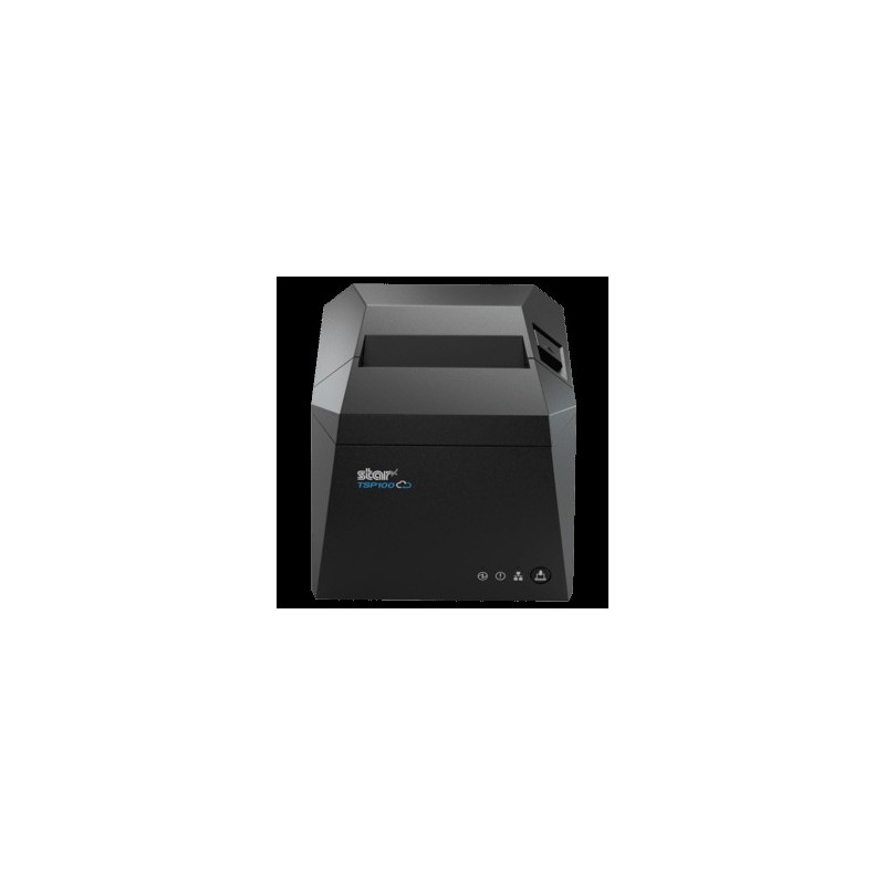 Star TSP143IV-UE SK, Linerless, CloudPRNT, 8 Punkte/mm (203dpi), Cutter, linerless, LTS, USB, Ethernet, Kit, grau Etikettendruc