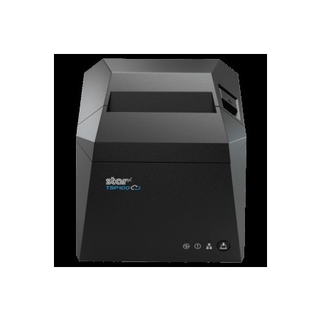 Star TSP143IV-UE SK, Linerless, CloudPRNT, 8 Punkte/mm (203dpi), Cutter, linerless, LTS, USB, Ethernet, Kit, grau Etikettendruc