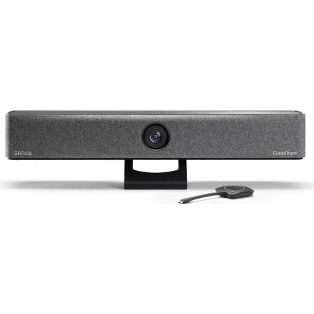 Barco ClickShare Bar Core All-in-One Videoleiste für drahtlose Konferenz - KI 4K-Kamera, USB-C, AirPlay, Miracast, WLAN (R9861