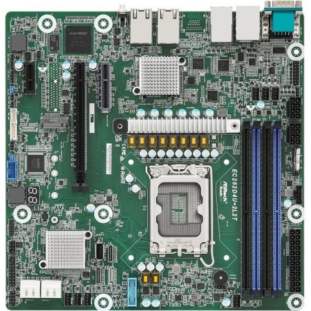 ASRock Rack EC262D4U-2L2T - Motherboard - micro ATX - LGA1700-Sockel - C262 Chipsatz - USB 3,2 Gen 1 - 2 x 10 Gigabit LAN, 2 x