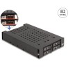 Delock 3.5" Wechselrahmen für 4x M.2 NVMe SSD mit Slim SAS SFF-8654 Anschluss (47072)