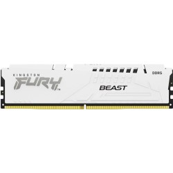 Kingston FURY Beast - DDR5 - Modul - 16GB - DIMM 288-PIN - 6000 MHz / PC5-48000 - CL30 - on-die ECC - weiß (KF560C30BWE-16)