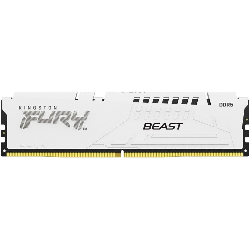 Kingston FURY Beast - DDR5 - Modul - 16GB - DIMM 288-PIN - 6000 MHz / PC5-48000 - CL30 - on-die ECC - weiß (KF560C30BWE-16)