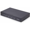 StarTech.com 4-Port KM Switch with Mouse Roaming, USB Switch for Keyboard/Mouse, 3.5mm and USB Audio, Peripheral Sharing for 4