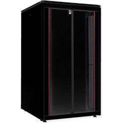 ROLINE 19 Zoll Netzwerkschrank Pro 26 HE 800x800 BxT Glastür schwarz (26.21.0224)