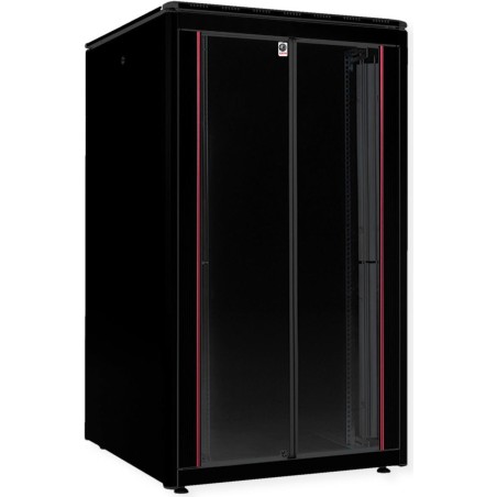ROLINE 19 Zoll Netzwerkschrank Pro 26 HE 800x800 BxT Glastür schwarz (26.21.0224)