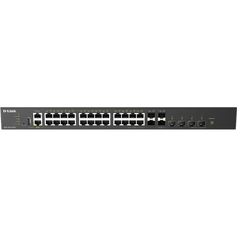D-Link DXS 3410-32XY - Switch - L3 - managed - 24 x 10 Gigabit Ethernet + 4 x 10 Gigabit SFP+ + 4 x 25 Gigabit SFP28 - an Rack