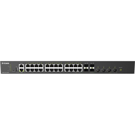 D-Link DXS 3410-32XY - Switch - L3 - managed - 24 x 10 Gigabit Ethernet + 4 x 10 Gigabit SFP+ + 4 x 25 Gigabit SFP28 - an Rack