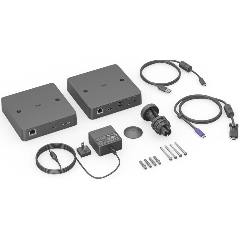 Logitech Extend - Erweiterung für Video/Audio - USB-C, 10Mb LAN - über CAT 5e/6 - bis zu 100 m (952-000199)