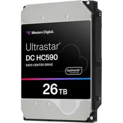 Western Digital WD Ultrastar DC HC590 0F65672 - Festplatte - Datencenter - verschlüsselt - 26 TB - intern - 3.5" (8.9 cm) - SAT
