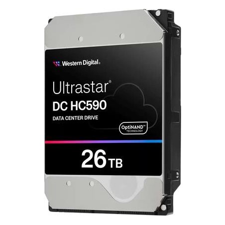 Western Digital WD Ultrastar DC HC590 0F65672 - Festplatte - Datencenter - verschlüsselt - 26 TB - intern - 3.5" (8.9 cm) - SAT