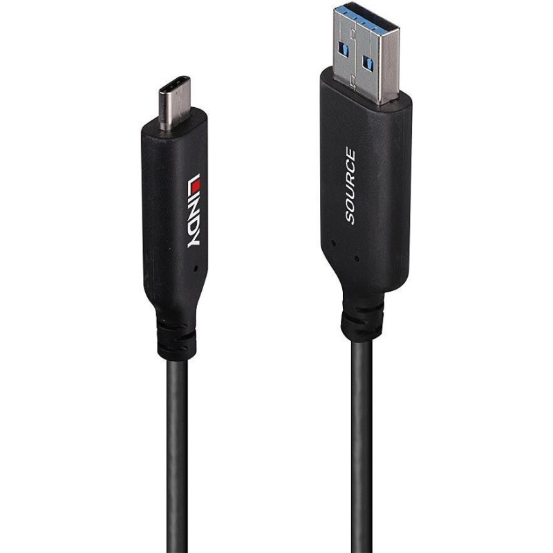 Lindy 50m USB 3.2 Gen 1 Typ A an C Hybridkabel (43397)