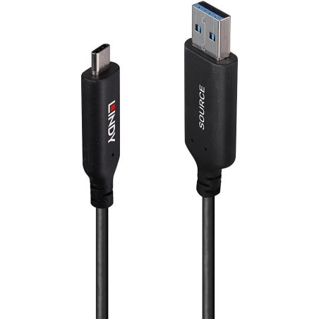 Lindy 50m USB 3.2 Gen 1 Typ A an C Hybridkabel (43397)