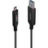 Lindy 50m USB 3.2 Gen 1 Typ A an C Hybridkabel (43397)