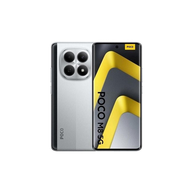 POCO M8 5G Smartphone 17,2 cm (6,77") AMOLED 8 GB 512 GB Silber 5G Dual-SIM