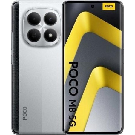 POCO M8 5G Smartphone 17,2 cm (6,77") AMOLED 8 GB 512 GB Silber 5G Dual-SIM
