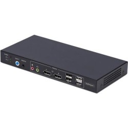 StarTech.com 2-Port Dual-Monitor DP KVM Switch w/Video Matrix, 4K 60Hz (P2ADD121D-KVM-SWITCH)