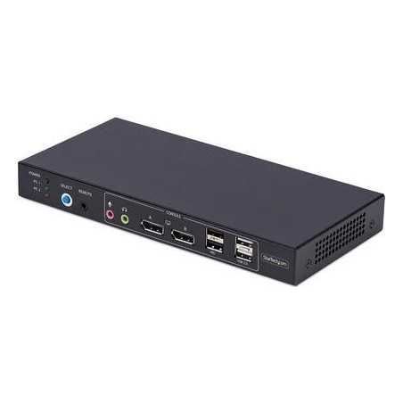 StarTech.com 2-Port Dual-Monitor DP KVM Switch w/Video Matrix, 4K 60Hz (P2ADD121D-KVM-SWITCH)