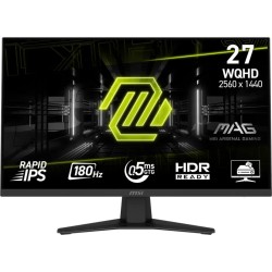 MSI MAG MAG 274QFDE Gaming Monitor 69 cm (27 Zoll) WQHD, Rapid IPS, 1ms, 180Hz, HDMI, DisplayPort (9S6-3CE41H-010)