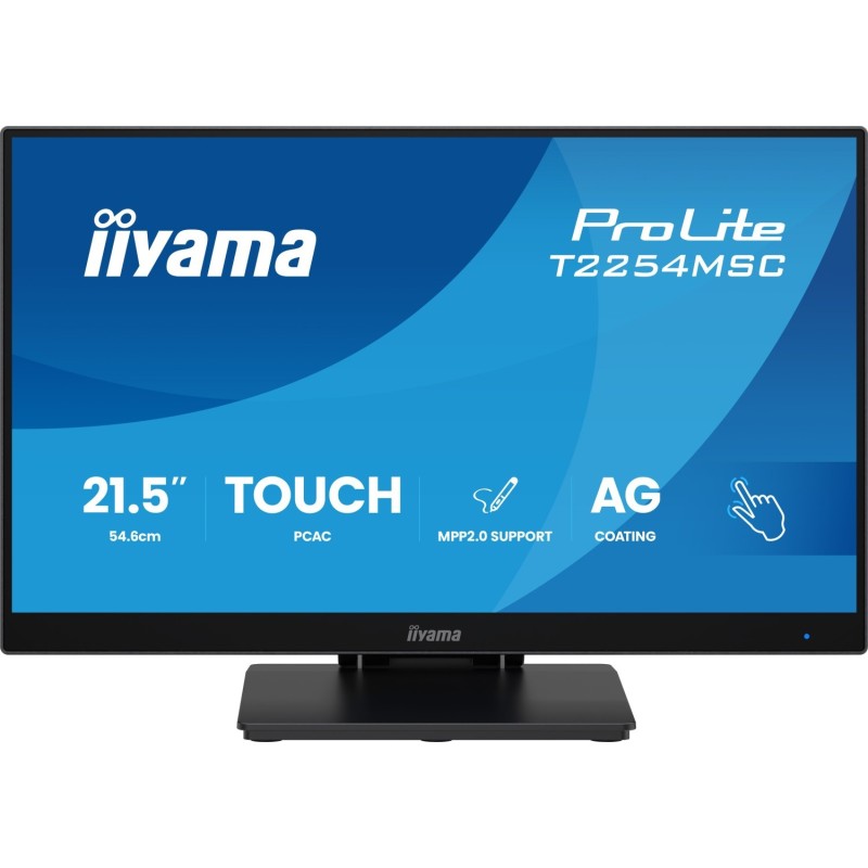 Iiyama TFT T2254MSC PCAP IPS 21.5''//HDMI/DP/2xUSB - Flachbildschirm (TFT/LCD) - 54,6 cm (T2254MSC-B2AG)