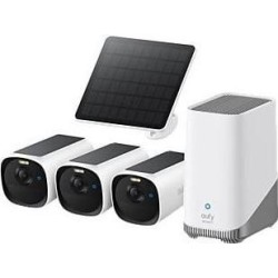EUFY Cam E40 3-Cam Kit HomeBase S380 and Solar Panel (E8144326)