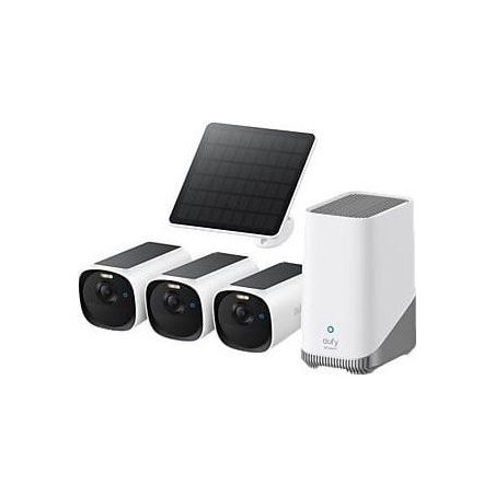 EUFY Cam E40 3-Cam Kit HomeBase S380 and Solar Panel (E8144326)