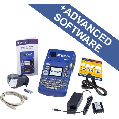 Brady M510-EU-BWS mobiler Etikettendrucker Thermotransfer QWERTY 300 dpi 38 mm Breite